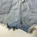 Divided H&M Light Wash Distressed High Waist Jean Shorts Photo 9