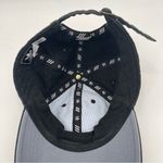 Adidas Baseball Hat Black White Embroidered Logo Adjustable Strap Cotton O/S Photo 8