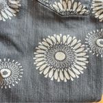 Roxy  Women’s Blue Denim Jeans Floral Print Mid Rise Straight Leg size 0/24 Photo 5