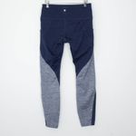 Apana  Womens Colorblock Fleece Leggings Size S Blue‎ Pockets Running Outdoors Photo 4