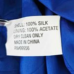 Shoshanna  100% Silk Blue Y2K Chain Link Dress Size 8 Photo 6