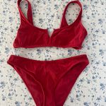 PacSun red  ribbed bikini Photo 0