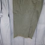 J.Jill Denim Authentic Fit Cropped Women's Olive Jeans With Frayed Hem Green Size 16 Photo 4