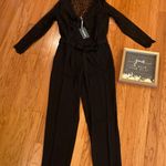 Modcloth All the Feels Lace Twofer Black Jumpsuit Sz S NWT Photo 2