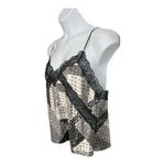 Victoria's Secret  Black Silver Hearts Tank Top Cami Pajama Top Shirt Size XL Photo 1