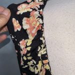 Free People  Hillary Square Neck Poof Long Sleeve Floral Keyhole Crop Top M NWOT Photo 3