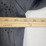 Chico's  Womens Jacket Top Sz 2 US Large Gray Faux Suede Mature Career Dark Preppy Photo 7