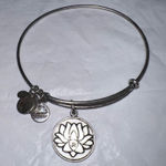 ALEX AND ANI ‎ Lotus Bracelet 2013 Rafaelian Silver Tone Bangle Jewelry Fashion Photo 0