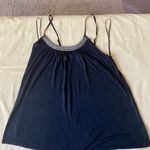 Candie's  Juniors Tank Top. Adjustable Spaghetti Straps. Embellished Neckline Photo 0