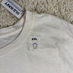 Old Navy Womens XXL Snoopy Peace Sign American Flag Graphic T Shirt White Photo 3