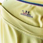 Under Armour  Yellow Snap Shoulder Heat Gear Top ~ Women's Size XL Photo 3