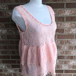 Free People Boho Crochet Tank Top Large Photo 3