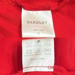 SilkSilky Red 100% Silk Slip Bias Cut Chemise Mini Dress Small Lingerie Coquette Photo 7
