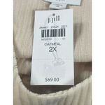 J. Jill Women’s 2X Beige Ribbed V Photo 5