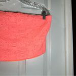 Forever 21 NWT Neon Pink/Coral Lace Bandeau Crop Top size 3X Photo 4