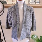 EXPRESS  Grey Drapey 3/4 Length Sleeve Sweater Photo 0