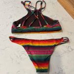 PilyQ  PQ Maya Gypsy Halter & Reversible Full Cut Hipster size S bikini bohemian Photo 3