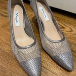 Nina NY Women’s STEEL/LIGHT GUNMETAL MESH LOW-HEEL CLASSIC
DRESSY PUMP size 8M Photo 0