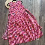 Vintage‎ 1990’s eagles eye fruit print gingham midi dress Red Photo 6