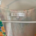 Women’s Medium COREY LYNN CALTER Multi Pleated Floral L/S Mini Wrap Dress Photo 4