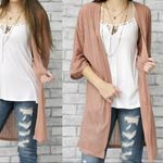 Lightweight Knit Open Cardigan‎ Pink Photo 7