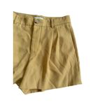 Vince  Women's Yellow High Waist Dress Shorts Size 6 Photo 6
