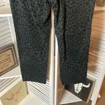 Bandolino  Green and Black Leopard Print Mandie Straight Leg Jeans Photo 5