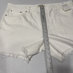 Madewell The Brynn Long Jean Shorts Women’s W32 High-Waisted Relaxed Leg White Photo 9