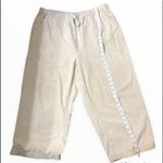 Croft & Barrow cream colored linen type pants Photo 8