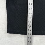 Texture & Thread Madewell Ribbed‎ Mock Neck Long Sleeve Top Black Cotton Blend L Size L Photo 2