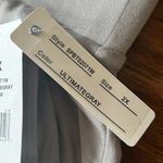 NWT Spense Plus Size Terry Roll Cuff Trouser Pants Size 2X Casual Loungewear New Gray Photo 5