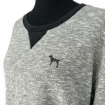 Victoria's Secret PINK | Large | Marled Grey Longsleeve Boxy Crewneck Sweatshirt Photo 3