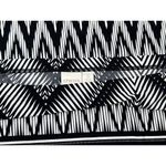 Chico's  Size 3‎ Womens Maxi Skirt Geometric Tribal Print Black & White Side Slit Photo 11