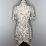 Zimmermann  Valour Hydrangea-print‎ Cotton Dress in Light Yellow Sz 3 Photo 3