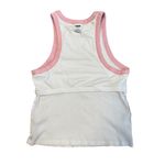 PINK - Victoria's Secret  Multi Ribbed White and Pink Heart Y2K Tank Top Size Med Photo 7