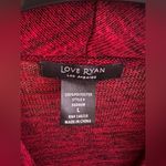 YA Los Angeles . Love Ryan Los Angeles Knit Red/ Black  Striped Open Duster Cardigan Size Large Photo 2