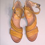 Miz Mooz Cassie Women's Leather Mustard Yellow Ankle Strap Sandals 38 Photo 12