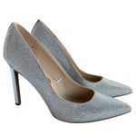 Nine West "Tatiah" Silver Embellished Glam Pointed Toe Pumps, Women's Size 8 NEW Photo 1