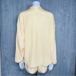 Victoria's Secret Vintage Victoria’s Secret Pajama Set silky long sleeve button top & shorts small Photo 4