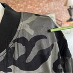 Marrakech Bomber Jacket Satin Camo Gray L Full Zip Size L Photo 4