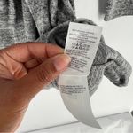 Lucky Brand Cloud Jersey Soft Heather Gray Long Sleeve V-Neck Wrap Dress Size M Photo 8