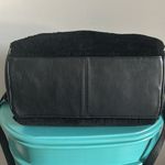 UGG  Sheep Skin Black Top Zip Handbag with Attached Crossbody Strap Photo 4