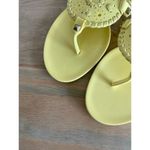 Jack Rogers NWOT Yellow Georgica Medallian Jelly and Leather Sandals Womens 7 Photo 5