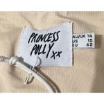 Princess Polly Brown Plaid Long Sleeve Ruched Crop Top Size US 10 EU 42 Photo 4