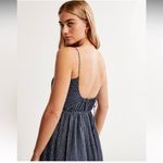 Abercrombie & Fitch  Polka Dot Low Back Maxi Dress Size Small Blue Tiered AF Photo 2