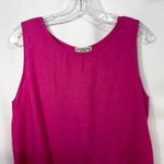 Terzo Millennio Large Linen Tank Top Made In Italy Hot Pink Lace Crochet 1564 Photo 5
