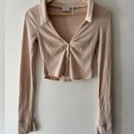 Urban Outfitters Out From Under () Ribbed Knit Cropped Button Cardigan Photo 0