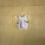 Athleta  Conscious Crop Bra White Sports Bra High Neck Athleisure Photo 3