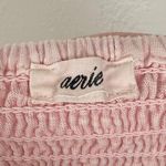 Aerie Ready To Ruffle Mini Skirt Pink Smocked Tiered Coquette Soft Girl Size XXL Photo 2