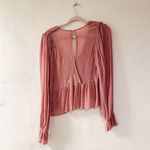 Free People  Daia Blouse in Mountain Flower Pink Small Photo 2